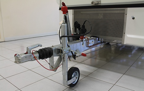 essieu freiné remorque ambulante de marché