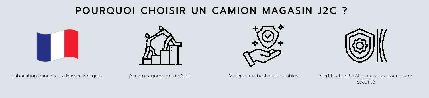 J2C fabricant de camion magasin su rmesure