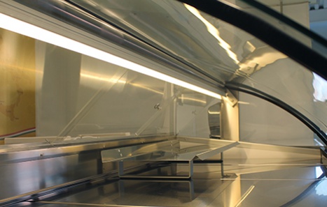 éclairage LED vitrine remorque magasin commerçant