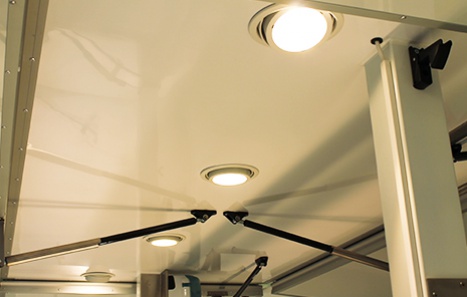 éclairage led downlight surpuissant remorque magasin commerçant