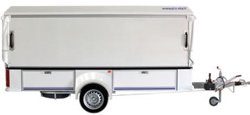 remorque commerce ambulant longueur 3 mètres remorque magasin 3 mètres