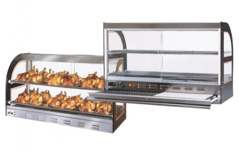 vitrine chaude pour remorque commerçant